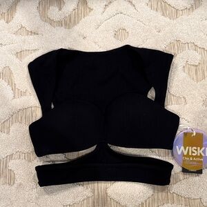 WISKII Black Sports Bra - Chic & Active